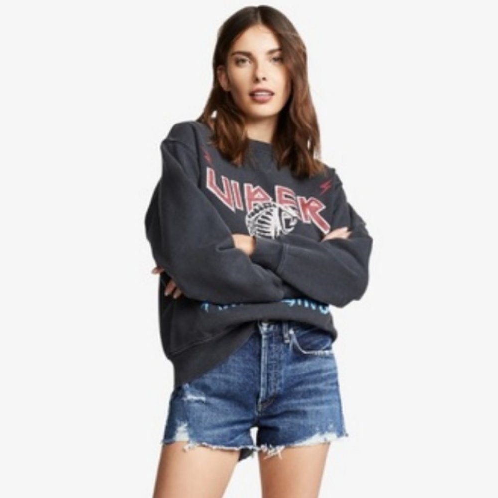 AGOLDE Dark Blue Vintage Parker Cut Off Denim Jean Shorts Size 27